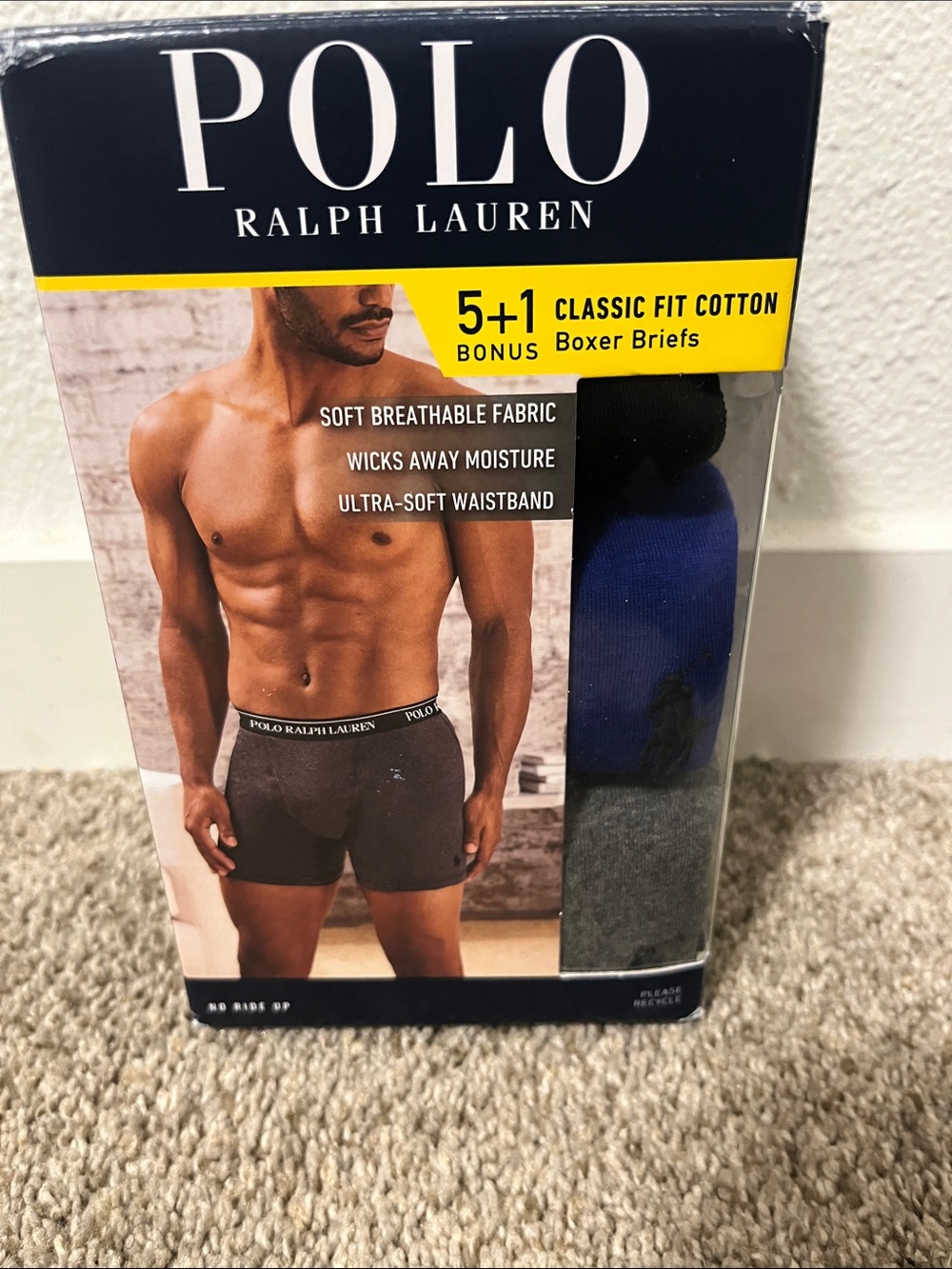Polo by Ralph Lauren 6-Pack Classic Fit Cotton Boxer Briefs - multi color